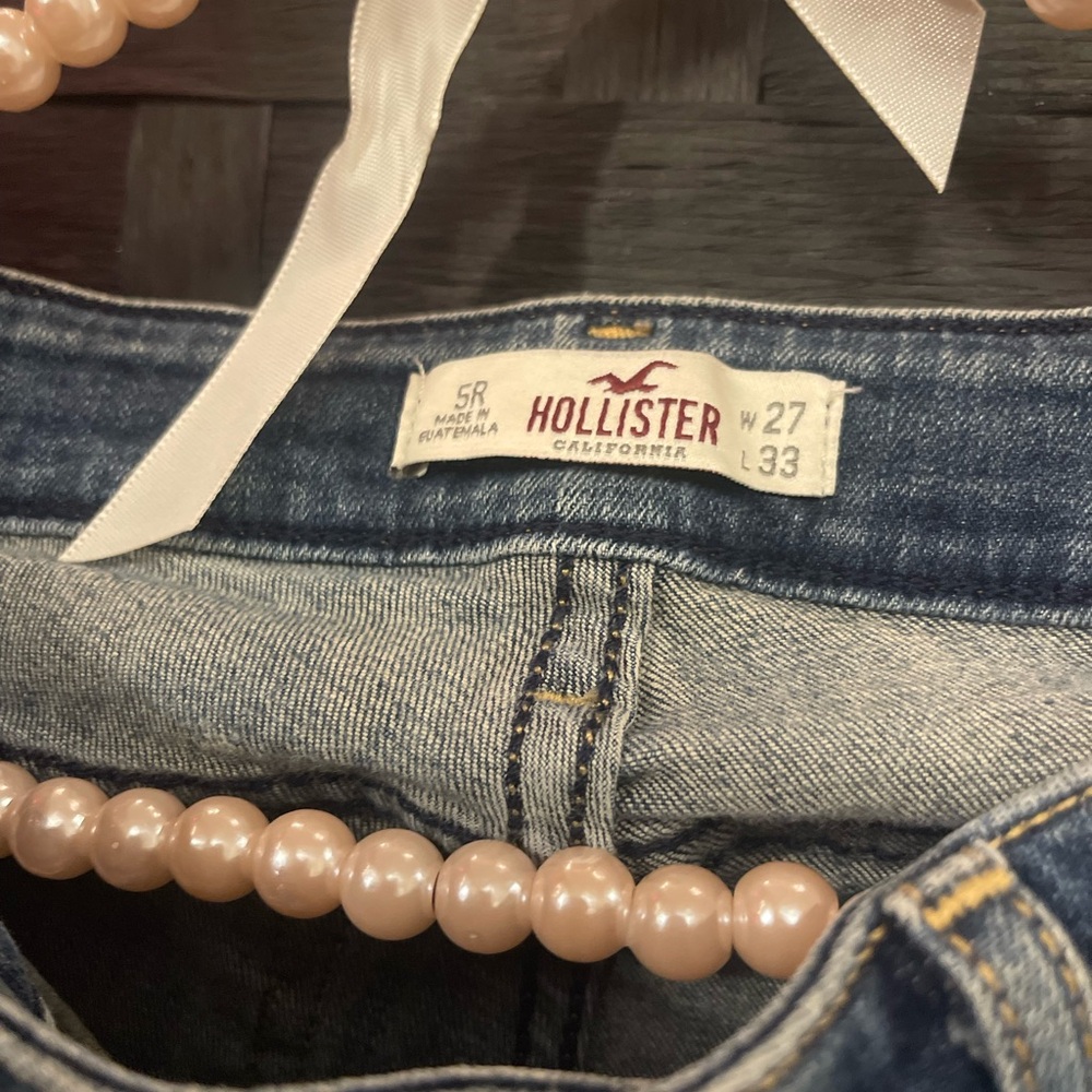 Hollister Women's Dark Blue Denim Jeans
